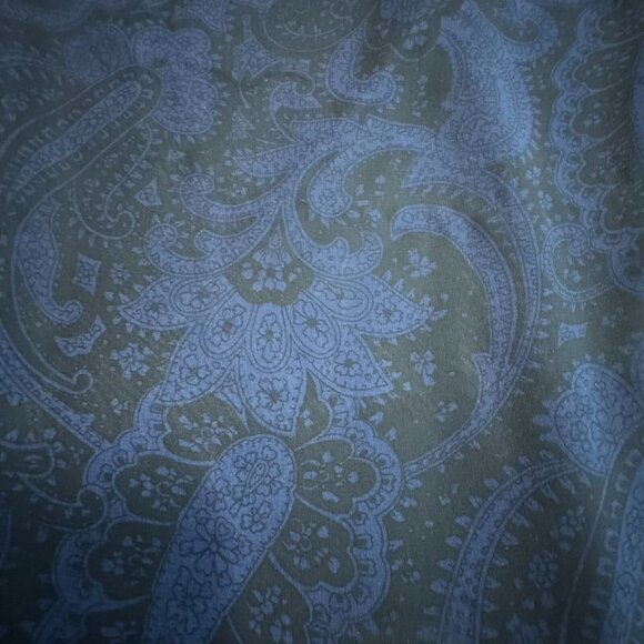 Vintage Y2k 90s Express Black & Blue Paisley Print Maxi Skirt Sz XS 1/2 Compagni - Picture 10 of 12